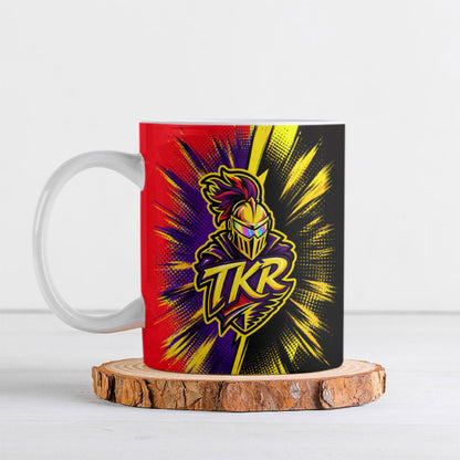 Trinidad and Tobago Cricket Ceramic Mug Trinbago Knight Riders - Ride Or Die Comic Halftone