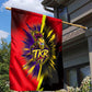 Trinidad and Tobago Cricket Garden Flag Trinbago Knight Riders - Ride Or Die Comic Halftone