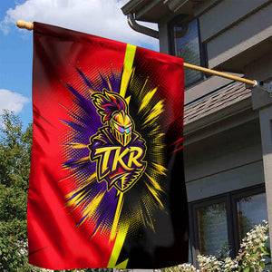 Trinidad and Tobago Cricket Garden Flag Trinbago Knight Riders - Ride Or Die Comic Halftone