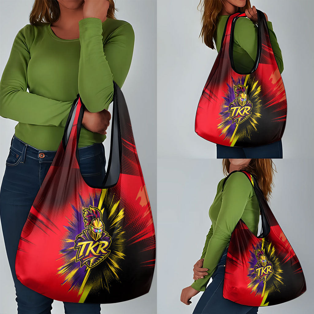 Trinidad and Tobago Cricket Grocery Bag Trinbago Knight Riders - Ride Or Die Comic Halftone