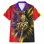 Trinidad and Tobago Cricket Hawaiian Shirt Trinbago Knight Riders - Ride Or Die Comic Halftone
