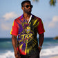 Trinidad and Tobago Cricket Hawaiian Shirt Trinbago Knight Riders - Ride Or Die Comic Halftone