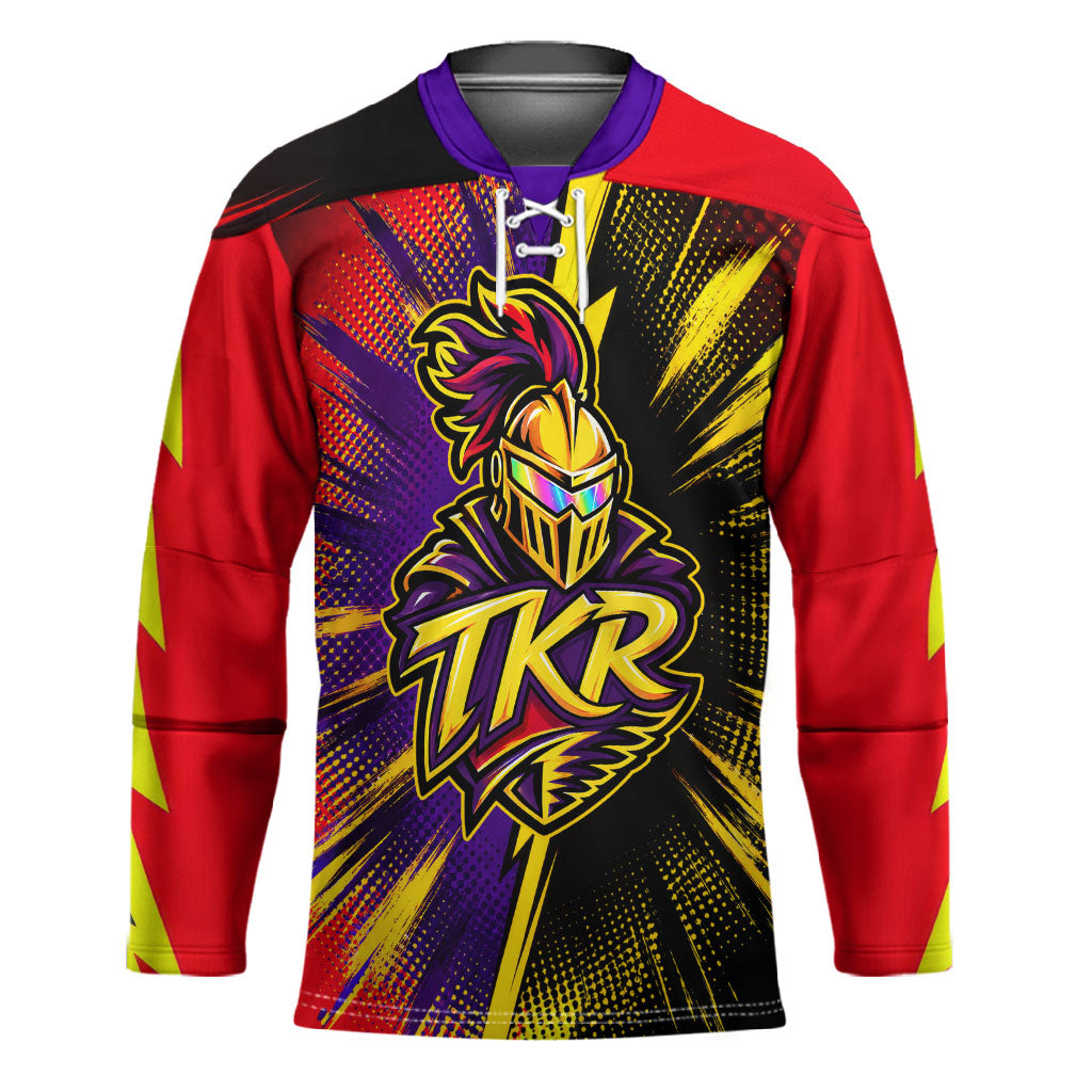 Trinidad and Tobago Cricket Hockey Jersey Trinbago Knight Riders - Ride Or Die Comic Halftone