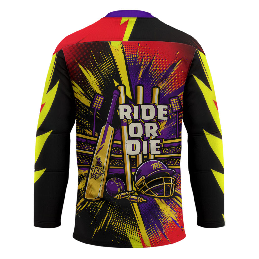 Trinidad and Tobago Cricket Hockey Jersey Trinbago Knight Riders - Ride Or Die Comic Halftone