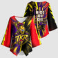 Trinidad and Tobago Cricket Kimono Sleeve Blouse Trinbago Knight Riders - Ride Or Die Comic Halftone