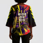 Trinidad and Tobago Cricket Kimono Sleeve Blouse Trinbago Knight Riders - Ride Or Die Comic Halftone