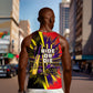 Trinidad and Tobago Cricket Men Tank Top Trinbago Knight Riders - Ride Or Die Comic Halftone