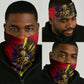 Trinidad and Tobago Cricket Neck Gaiter Trinbago Knight Riders - Ride Or Die Comic Halftone