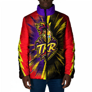 Trinidad and Tobago Cricket Padded Jacket Trinbago Knight Riders - Ride Or Die Comic Halftone