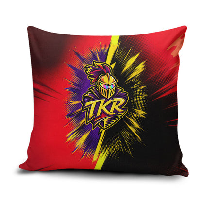 Trinidad and Tobago Cricket Pillow Cover Trinbago Knight Riders - Ride Or Die Comic Halftone