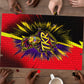 Trinidad and Tobago Cricket Puzzle Trinbago Knight Riders - Ride Or Die Comic Halftone