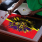 Trinidad and Tobago Cricket Puzzle Trinbago Knight Riders - Ride Or Die Comic Halftone