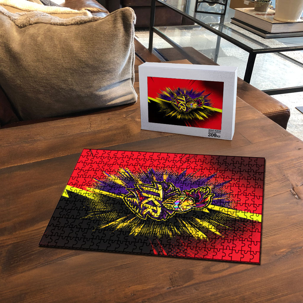 Trinidad and Tobago Cricket Puzzle Trinbago Knight Riders - Ride Or Die Comic Halftone