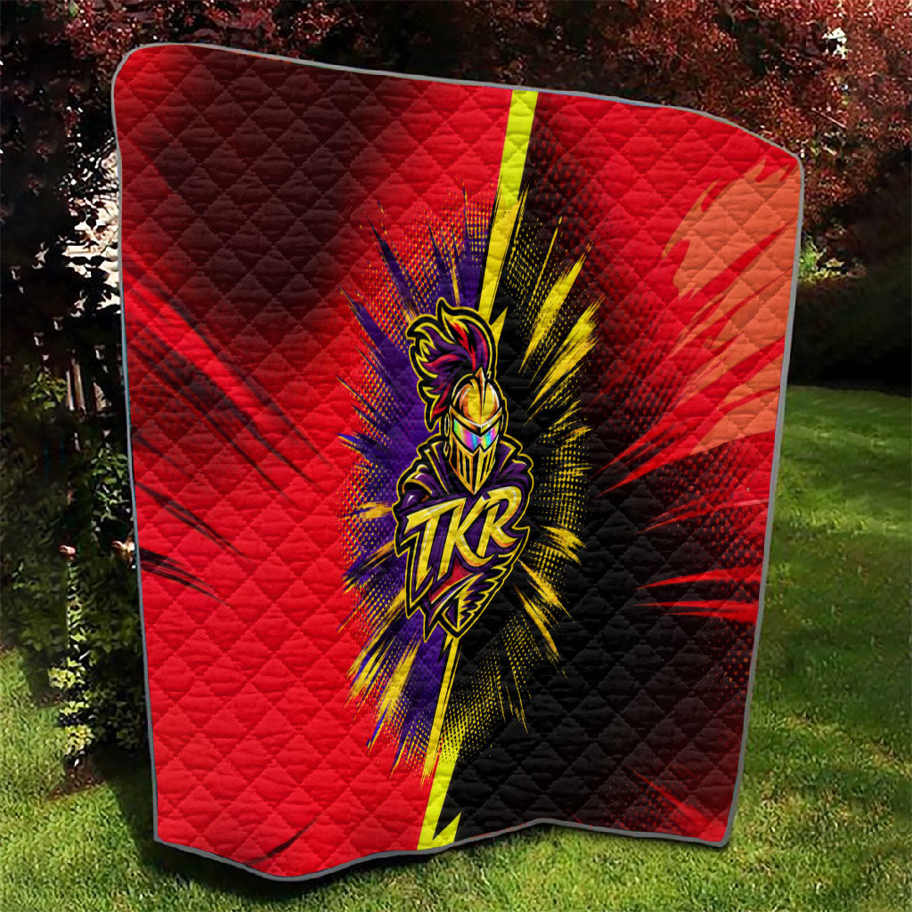 Trinidad and Tobago Cricket Quilt Trinbago Knight Riders - Ride Or Die Comic Halftone