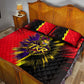 Trinidad and Tobago Cricket Quilt Bed Set Trinbago Knight Riders - Ride Or Die Comic Halftone