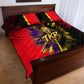 Trinidad and Tobago Cricket Quilt Bed Set Trinbago Knight Riders - Ride Or Die Comic Halftone