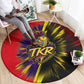 Trinidad and Tobago Cricket Round Carpet Trinbago Knight Riders - Ride Or Die Comic Halftone