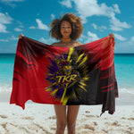 Trinidad and Tobago Cricket Sarong Trinbago Knight Riders - Ride Or Die Comic Halftone
