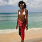 Trinidad and Tobago Cricket Sarong Trinbago Knight Riders - Ride Or Die Comic Halftone