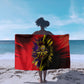 Trinidad and Tobago Cricket Sarong Trinbago Knight Riders - Ride Or Die Comic Halftone
