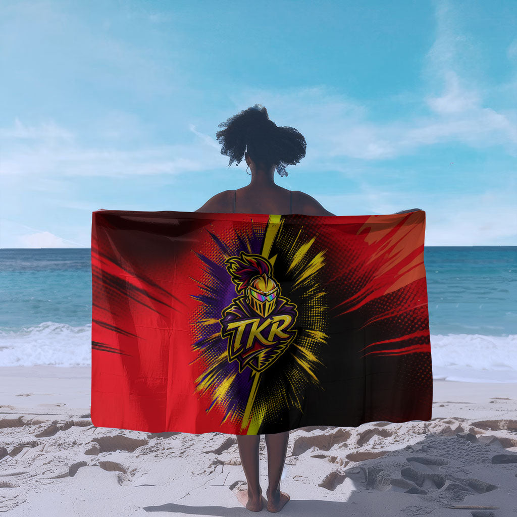 Trinidad and Tobago Cricket Sarong Trinbago Knight Riders - Ride Or Die Comic Halftone