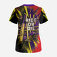 Trinidad and Tobago Cricket Scrub Top Trinbago Knight Riders - Ride Or Die Comic Halftone