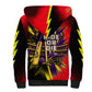 Trinidad and Tobago Cricket Sherpa Hoodie Trinbago Knight Riders - Ride Or Die Comic Halftone