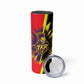 Trinidad and Tobago Cricket Skinny Tumbler Trinbago Knight Riders - Ride Or Die Comic Halftone