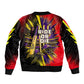 Trinidad and Tobago Cricket Sleeve Zip Bomber Jacket Trinbago Knight Riders - Ride Or Die Comic Halftone