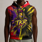 Trinidad and Tobago Cricket Sleeveless Hoodie Trinbago Knight Riders - Ride Or Die Comic Halftone