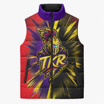 Trinidad and Tobago Cricket Sleeveless Puffer Jacket Trinbago Knight Riders - Ride Or Die Comic Halftone