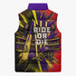 Trinidad and Tobago Cricket Sleeveless Puffer Jacket Trinbago Knight Riders - Ride Or Die Comic Halftone