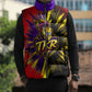 Trinidad and Tobago Cricket Sleeveless Puffer Jacket Trinbago Knight Riders - Ride Or Die Comic Halftone