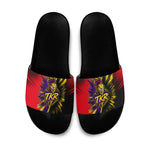 Trinidad and Tobago Cricket Slide Sandals Trinbago Knight Riders - Ride Or Die Comic Halftone
