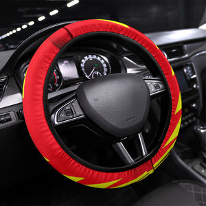 Trinidad and Tobago Cricket Steering Wheel Cover Trinbago Knight Riders - Ride Or Die Comic Halftone