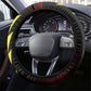 Trinidad and Tobago Cricket Steering Wheel Cover Trinbago Knight Riders - Ride Or Die Comic Halftone