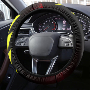 Trinidad and Tobago Cricket Steering Wheel Cover Trinbago Knight Riders - Ride Or Die Comic Halftone