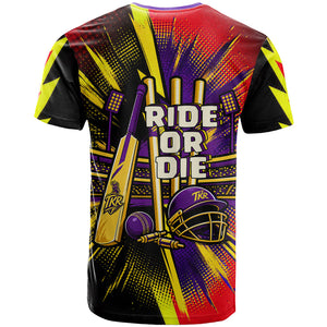 Trinidad and Tobago Cricket T shirt Trinbago Knight Riders - Ride Or Die Comic Halftone