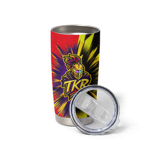 Trinidad and Tobago Cricket Tumbler Cup Trinbago Knight Riders - Ride Or Die Comic Halftone