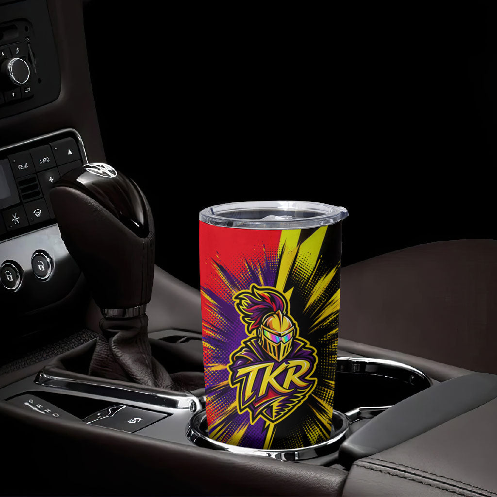 Trinidad and Tobago Cricket Tumbler Cup Trinbago Knight Riders - Ride Or Die Comic Halftone