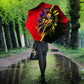 Trinidad and Tobago Cricket Umbrella Trinbago Knight Riders - Ride Or Die Comic Halftone