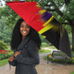 Trinidad and Tobago Cricket Umbrella Trinbago Knight Riders - Ride Or Die Comic Halftone