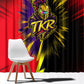 Trinidad and Tobago Cricket Window Curtain Trinbago Knight Riders - Ride Or Die Comic Halftone
