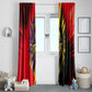 Trinidad and Tobago Cricket Window Curtain Trinbago Knight Riders - Ride Or Die Comic Halftone