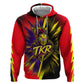 Trinidad and Tobago Cricket Zip Hoodie Trinbago Knight Riders - Ride Or Die Comic Halftone