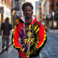 Trinidad and Tobago Cricket Zip Hoodie Trinbago Knight Riders - Ride Or Die Comic Halftone