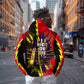 Trinidad and Tobago Cricket Zip Hoodie Trinbago Knight Riders - Ride Or Die Comic Halftone