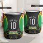 Personalized St Kitts And Nevis Patriots Laundry Basket Caribbean Cricket Player Graphic Art