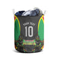 Personalized St Kitts And Nevis Patriots Laundry Basket Caribbean Cricket Player Graphic Art