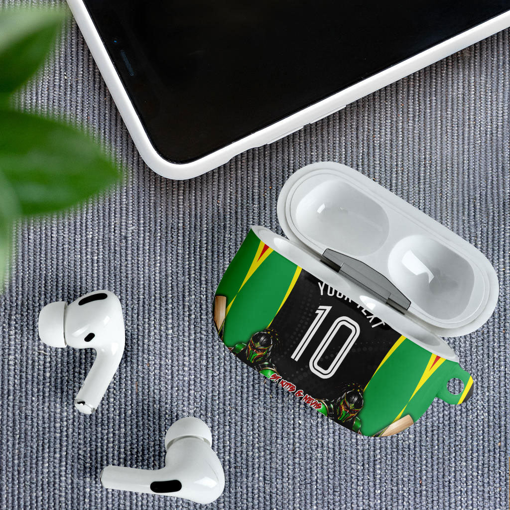 Personalized St Kitts And Nevis Patriots AirPods Case Caribbean Cricket Player Graphic Art